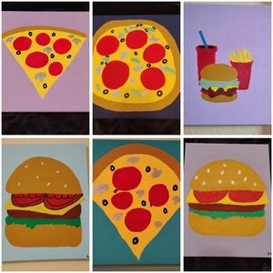 Wholesale canvas wall art still life colorful kitchen art wall decor red yellow